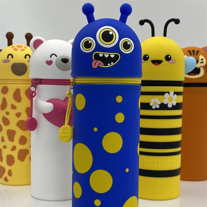 Legami Kawaii 2-in-1 Soft Silicone Pencil Case Monster