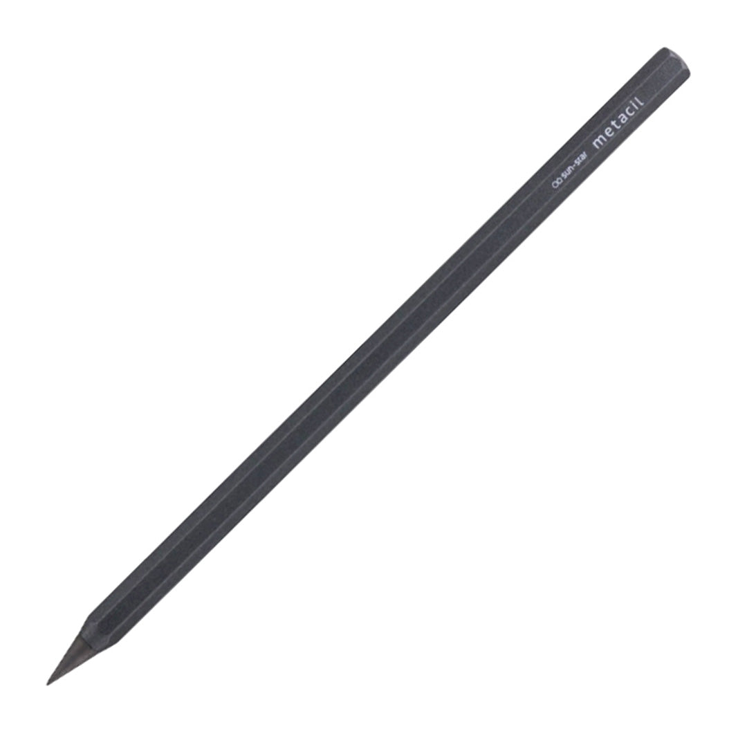SUN-STAR Stylish Metal Pencil Metacil Pencils for 1 Count (Pack of 1), Black