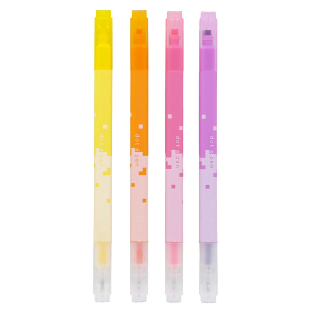 Square Ink Pin Sun-Star DOT E Pen Square Marker Set