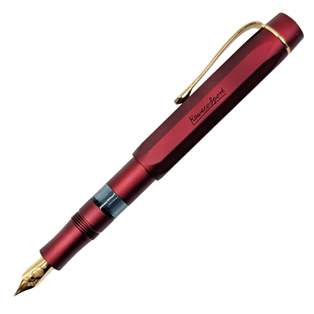 Kaweco Sport Piston Filler Starter Set Fountain Pen Bordeaux