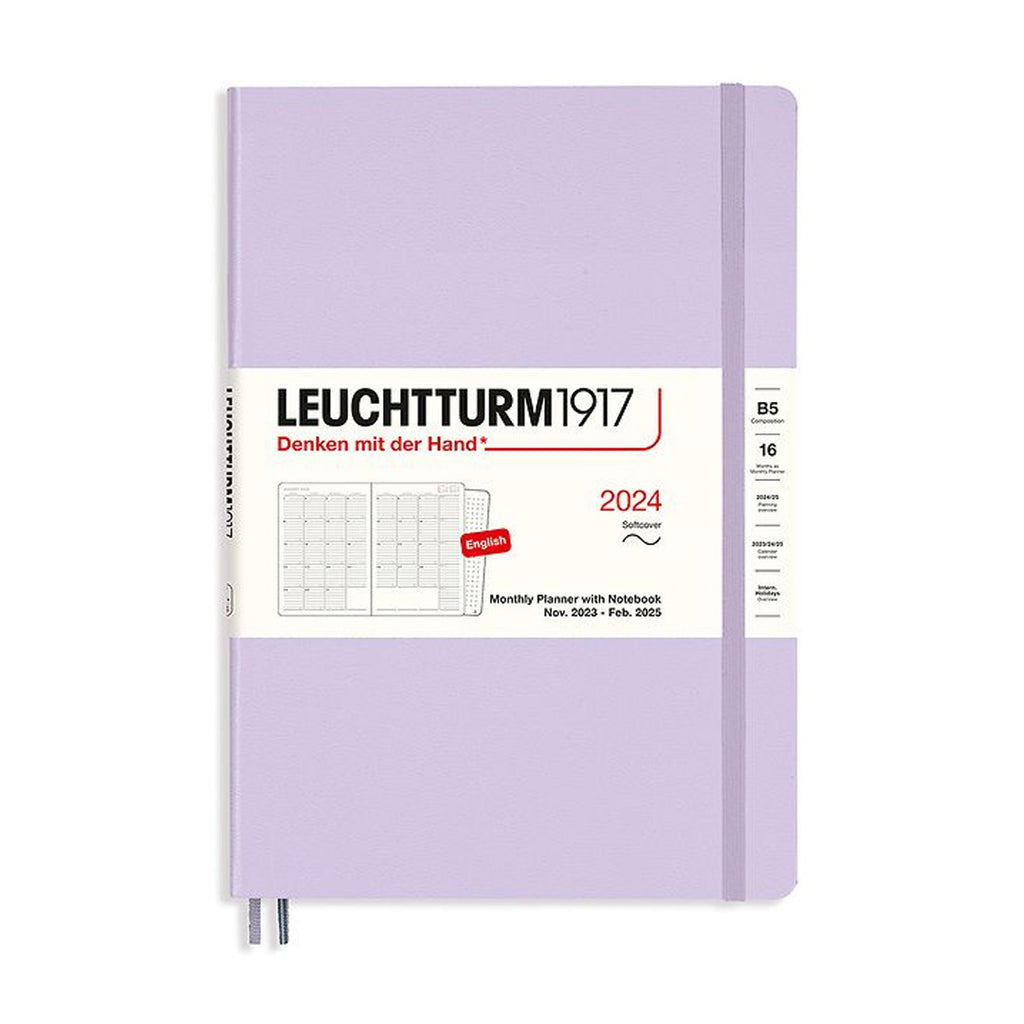LEUCHTTURM1917 16-Month Monthly Planner & Notebook B5 Lilac by LEUCHTTURM1917 at Cult Pens