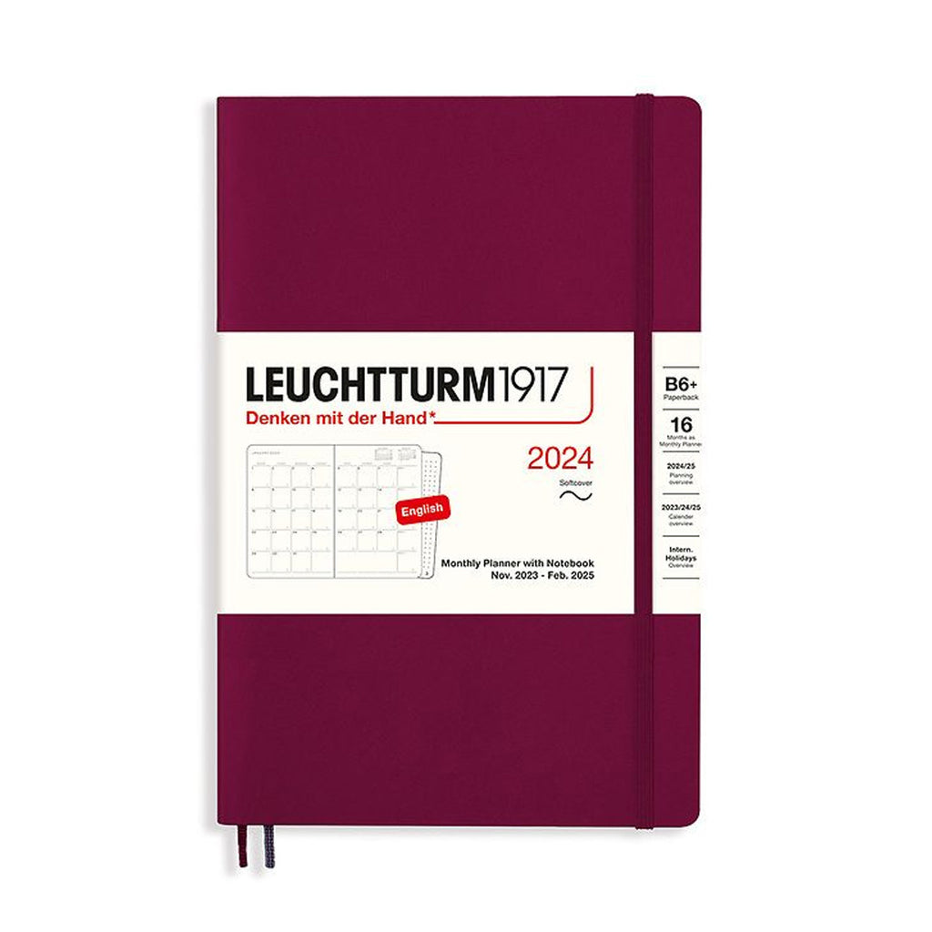 LEUCHTTURM1917 16-Month Monthly Planner & Notebook B6 Port Red by LEUCHTTURM1917 at Cult Pens
