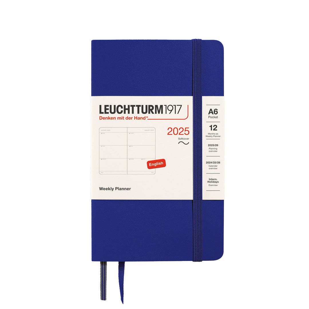 LEUCHTTURM1917 Weekly Planner 2025 Softcover Pocket A6 Ink