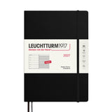 LEUCHTTURM1917 Weekly Planner & Notebook 2027 Hardcover Composition B5 Black