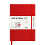 LEUCHTTURM1917 Weekly Planner & Notebook 2027 Hardcover Composition B5 Cherry