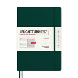 LEUCHTTURM1917 Weekly Planner & Notebook 2027 Hardcover Composition B5 Forest Green