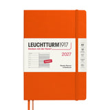 LEUCHTTURM1917 Weekly Planner & Notebook 2027 Hardcover Medium A5 Pumpkin
