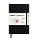 LEUCHTTURM1917 Weekly Planner & Notebook 2027 Softcover Medium A5 Black