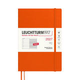 LEUCHTTURM1917 Weekly Planner & Notebook 2027 Softcover Medium A5 Pumpkin