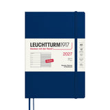 LEUCHTTURM1917 Weekly Planner & Notebook 2027 Softcover Medium A5 Navy