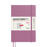 LEUCHTTURM1917 Weekly Planner & Notebook 2027 Softcover Paperback B6+ Dusty Rose