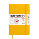 LEUCHTTURM1917 Weekly Planner & Notebook 2027 Softcover Paperback B6+ Sunflower