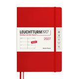 LEUCHTTURM1917 Weekly Planner 2027 Hardcover Medium A5 Cherry