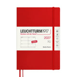 LEUCHTTURM1917 Weekly Planner 2027 Softcover Medium A5 Cherry