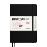 LEUCHTTURM1917 Daily Planner 2027 Hardcover Medium A5 Black