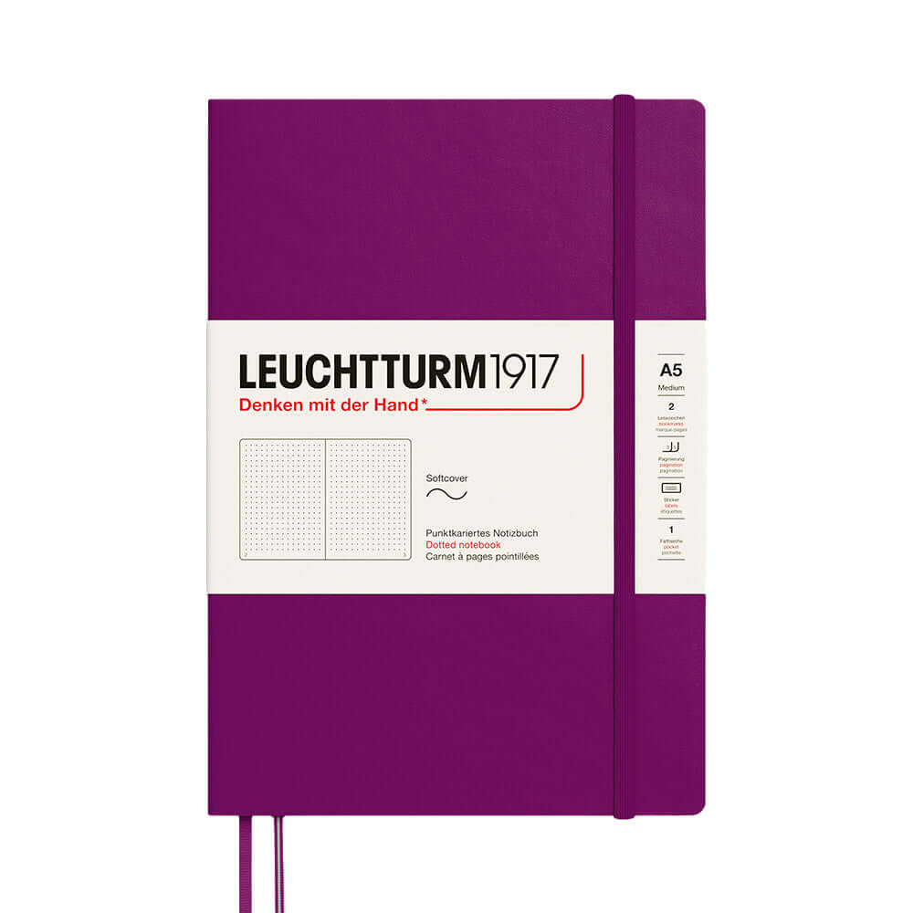 LEUCHTTURM1917 Softcover Notebook Medium Burgundy