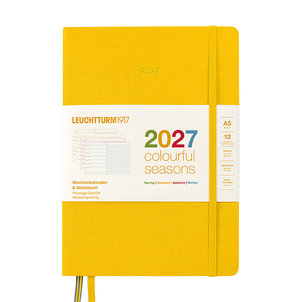 LEUCHTTURM1917 Weekly Planner & Notebook 2027 A5 Colourful Seasons Dotted