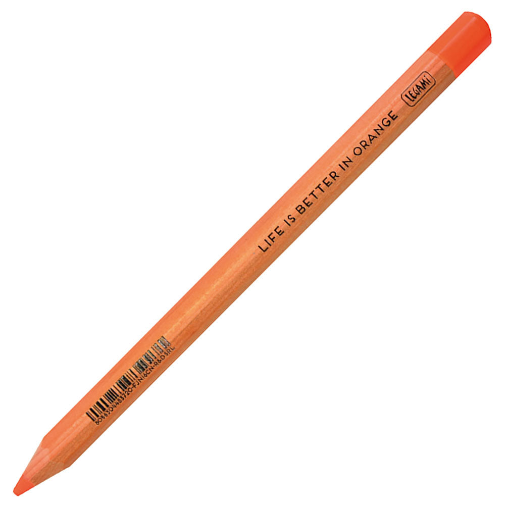 Legami Life Is Better In Jumbo Fluorescent Coloured Pencils Orange by Legami at Cult Pens