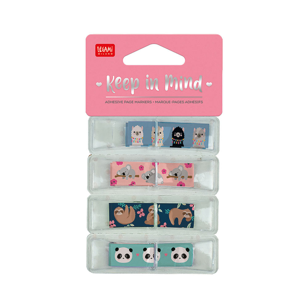 Legami Keep In Mind Adhesive Page Markers Animals by Legami at Cult Pens