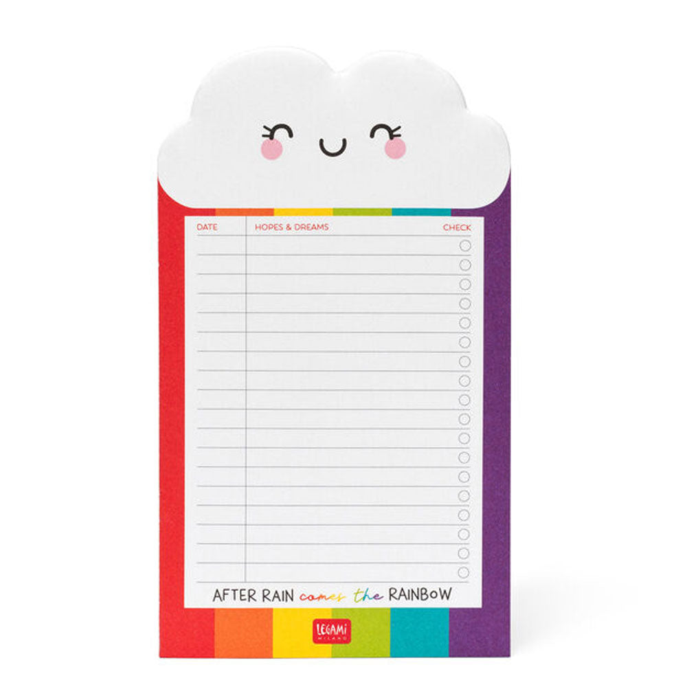 Legami Paper Thoughts Notepad Rainbow by Legami at Cult Pens
