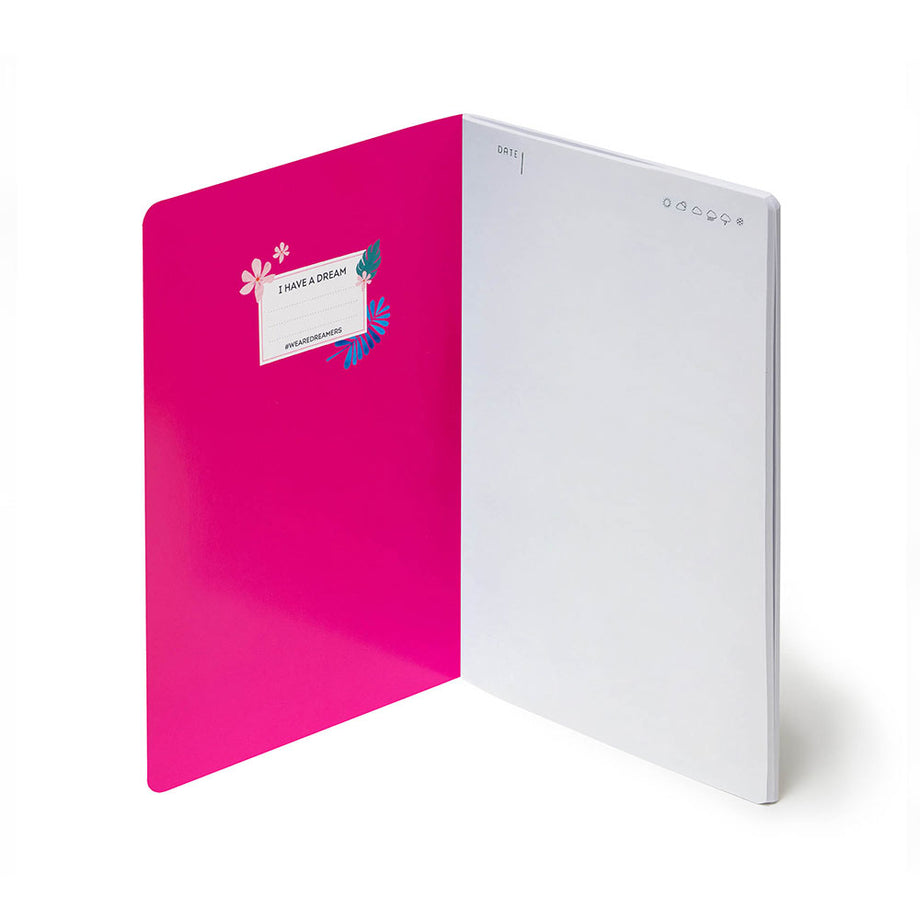Notebook Medium Lined l14.2xh21cm Flora Ties | legami