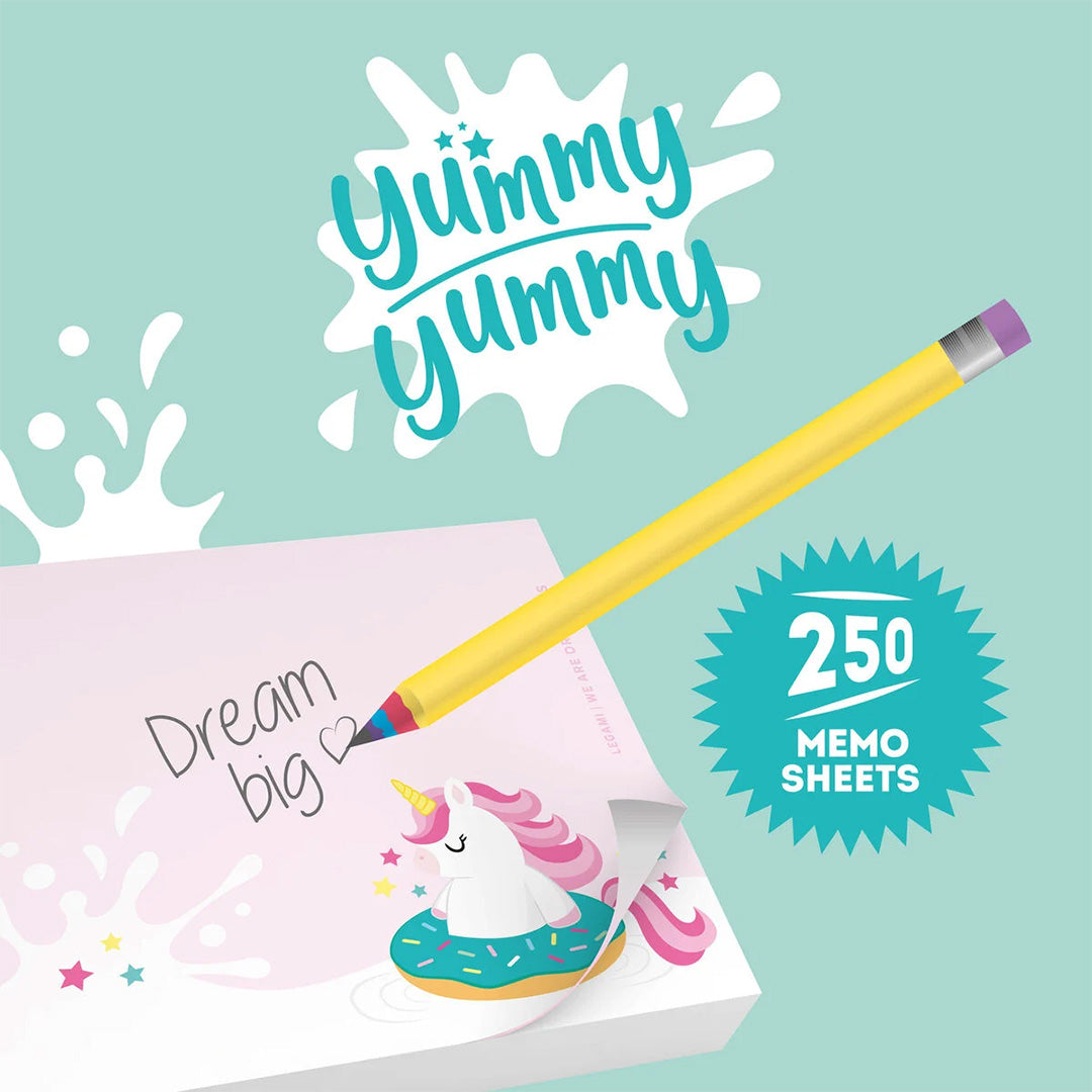 Legami Yummy Yummy Memo Pad Unicorn