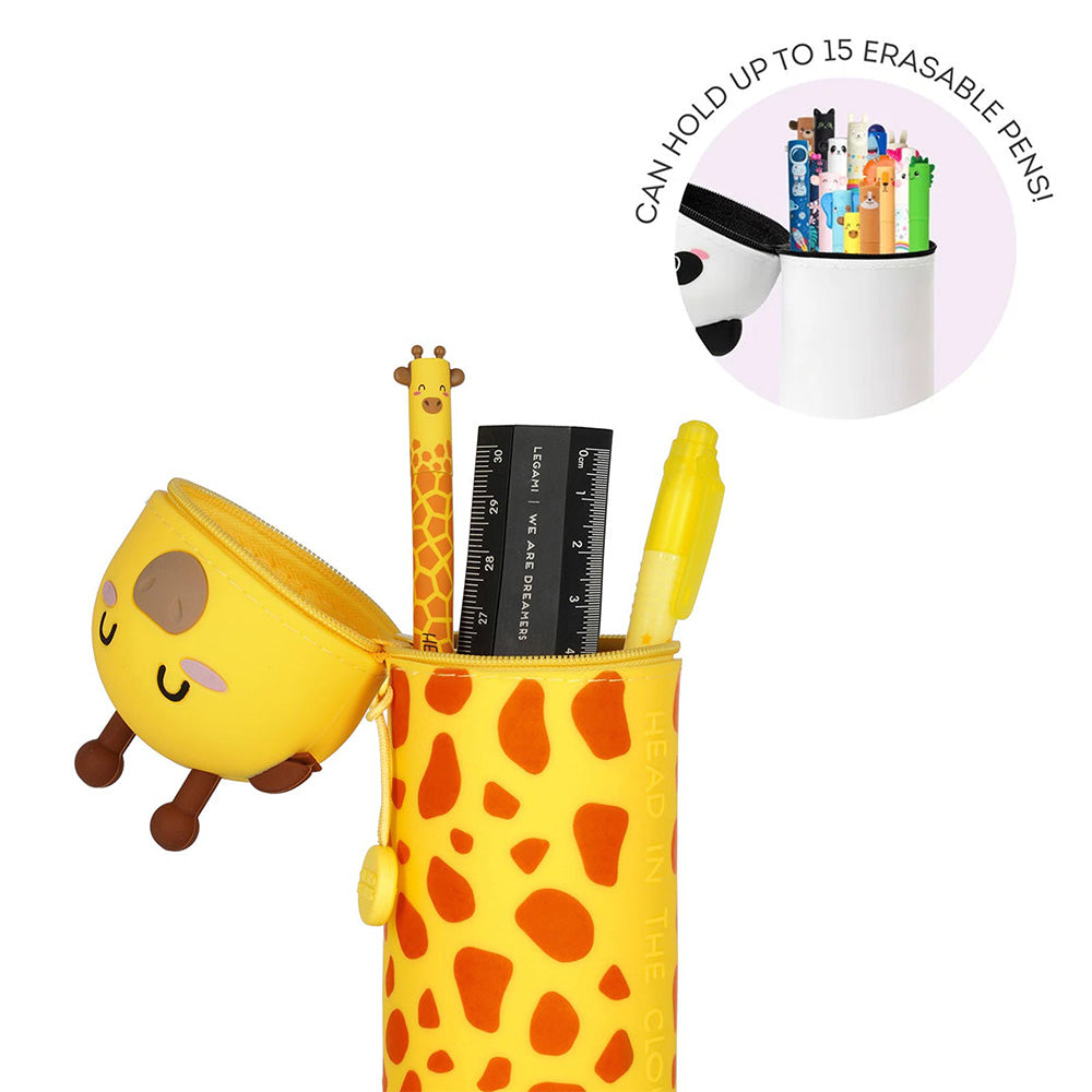 Legami Kawaii 2-in-1 Soft Silicone Pencil Case Giraffe