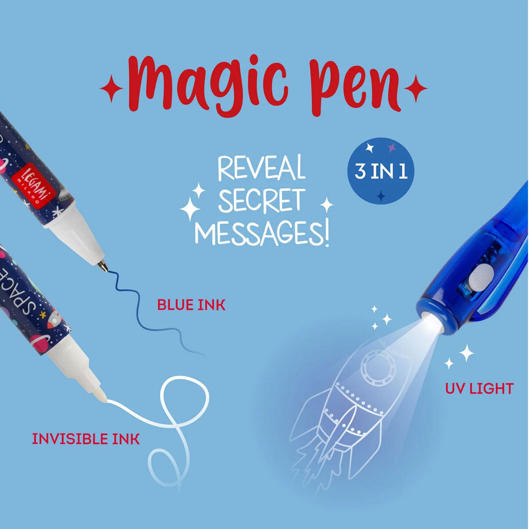 Magic Ink Invisible Writing Legami Invisible Magic Ink Pen Space