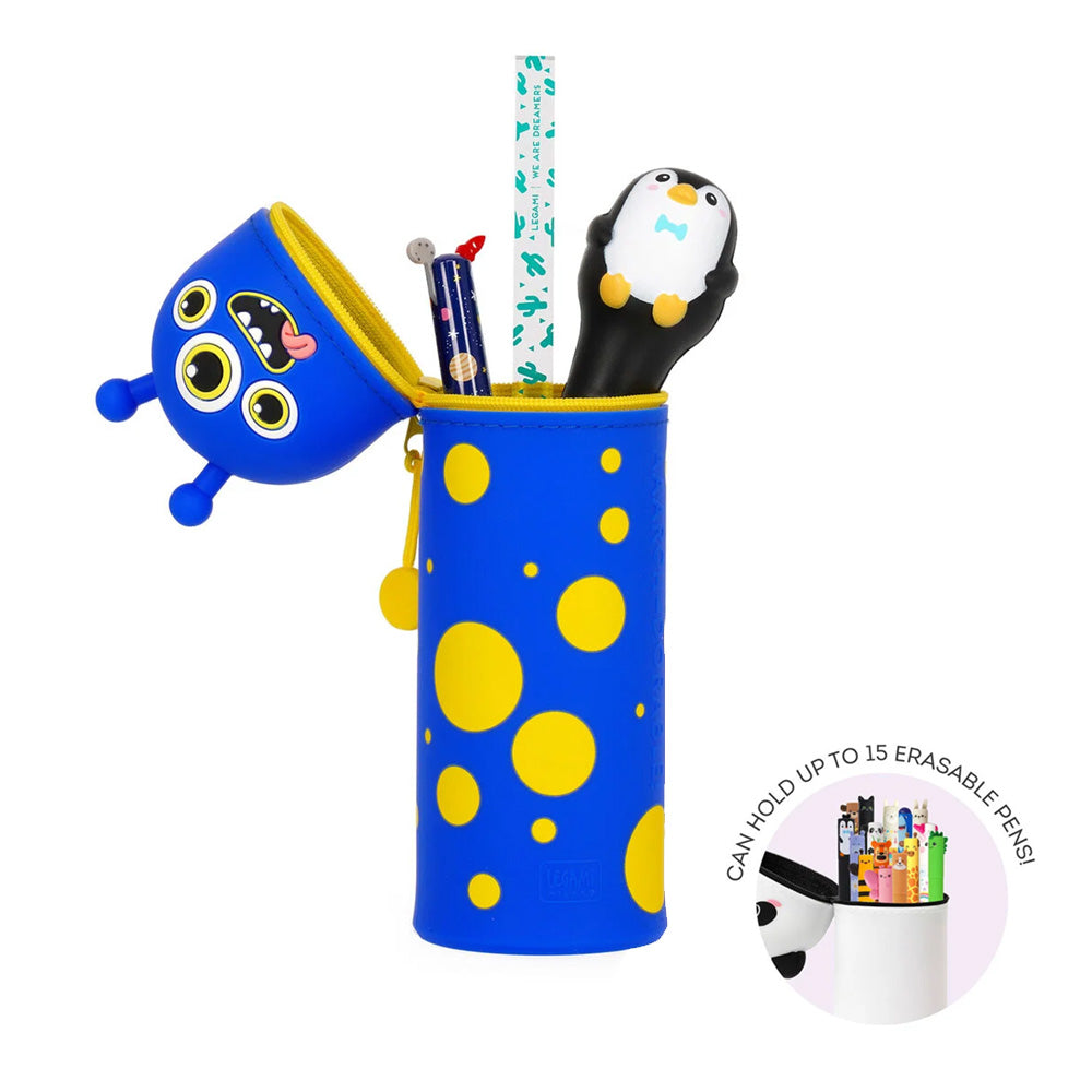 Legami Kawaii 2-in-1 Soft Silicone Pencil Case Monster