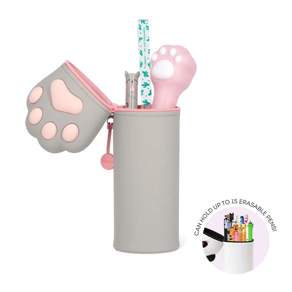 Legami Kawaii 2-in-1 Soft Silicone Pencil Case Kitty