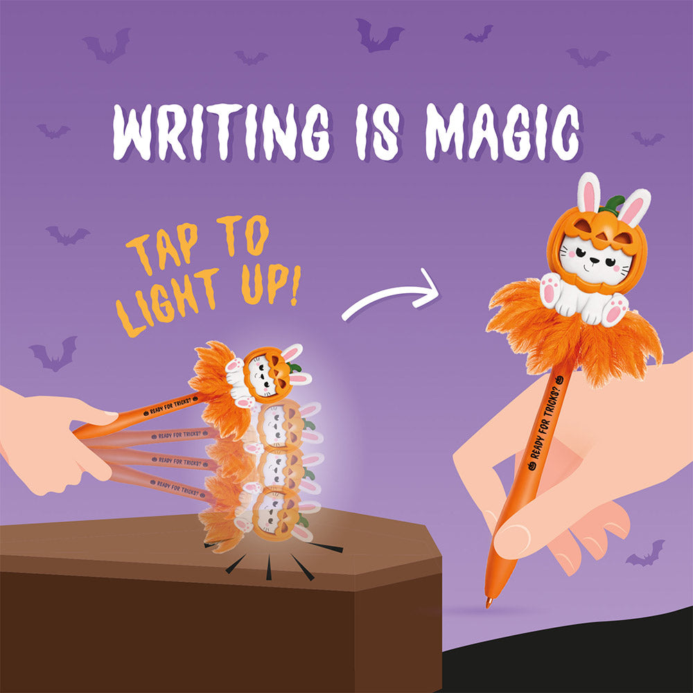 Legami Writing Is Magic Pen With Bunny Pumpkin Light