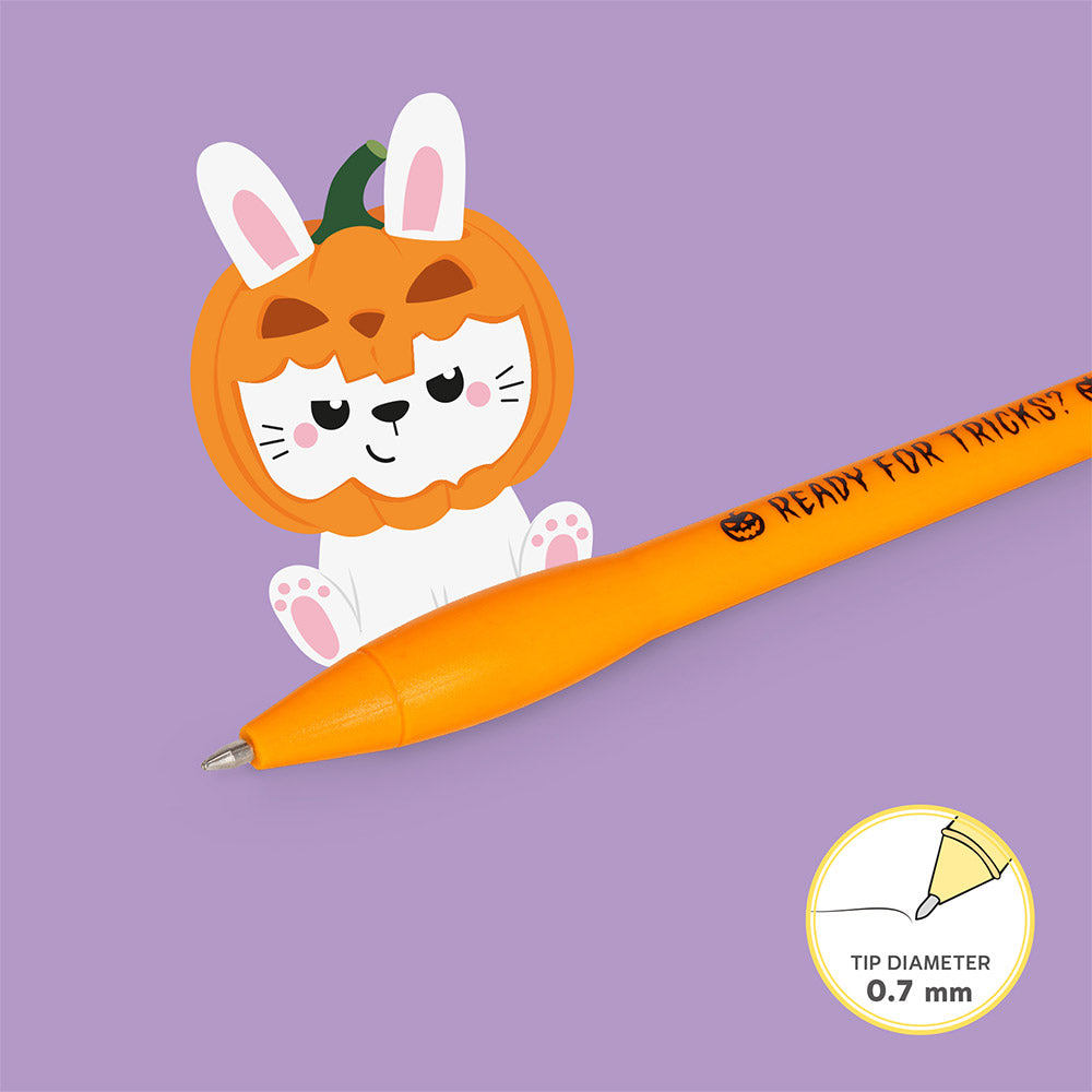 Legami Writing Is Magic Pen With Bunny Pumpkin Light