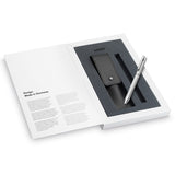 LAMY 606 MS logo Brushed Twin Pen and Leather Pouch set