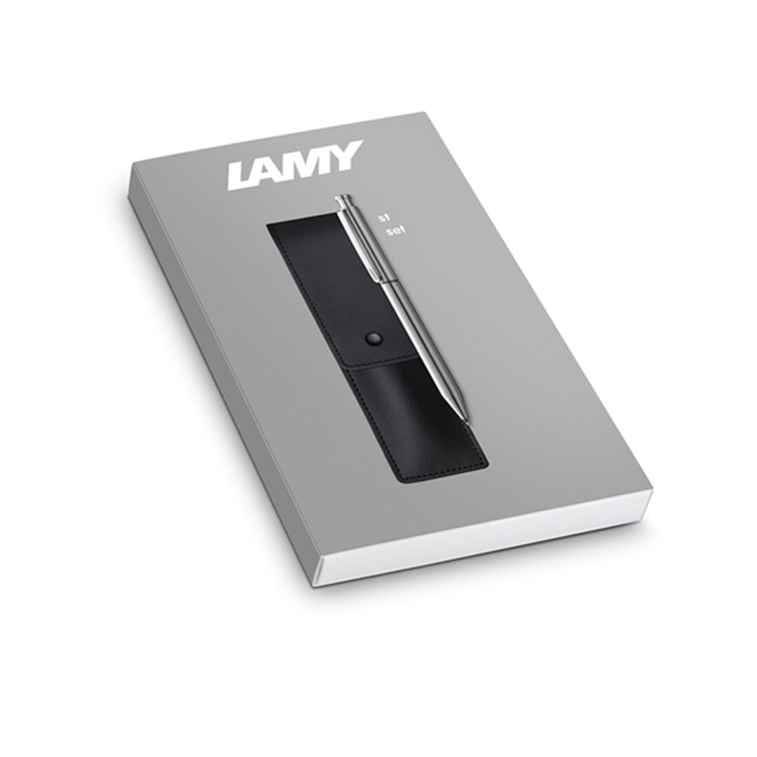 LAMY 645 MS st Twin Pen and Leather Pouch set