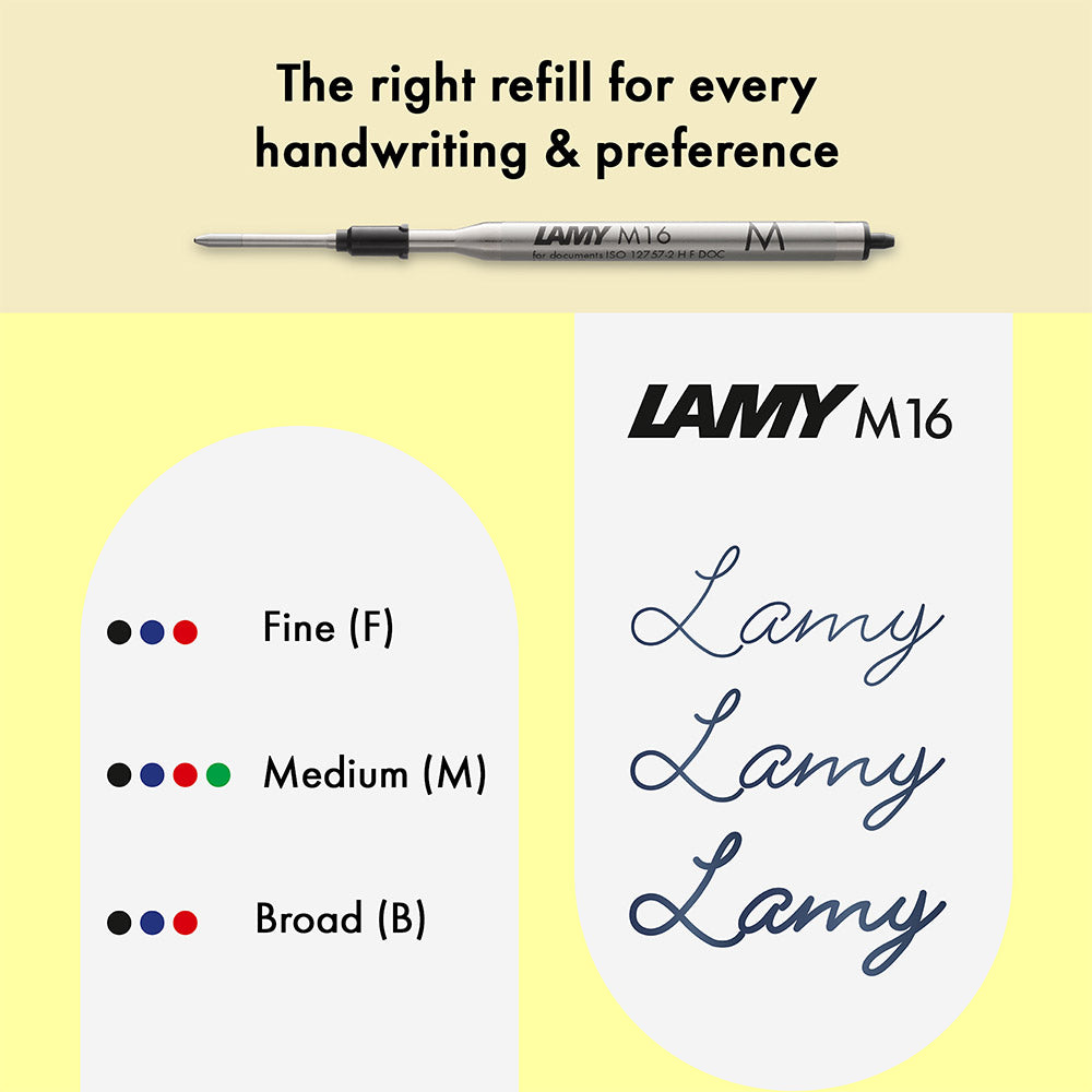 Lamy Logo M+ Ballpoint Pen Neon Yellow