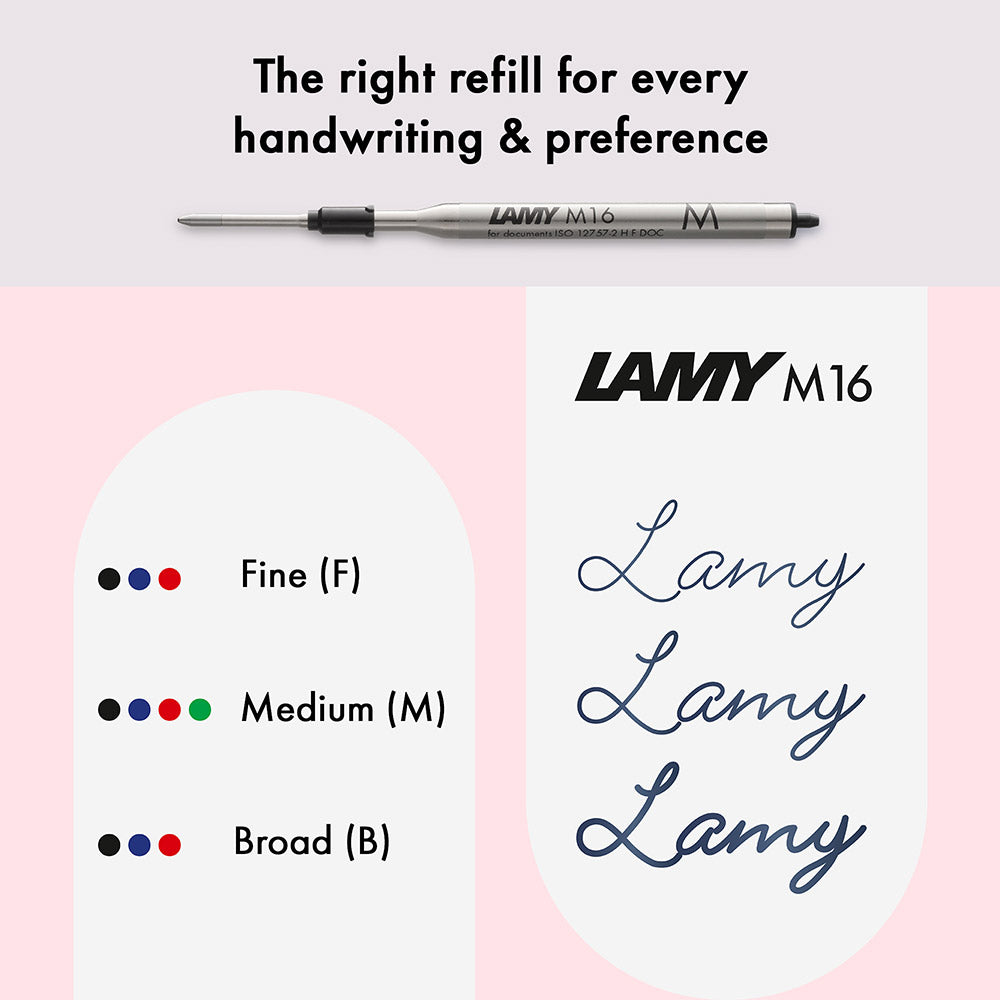 Lamy Logo M+ Ballpoint Pen Neon Pink