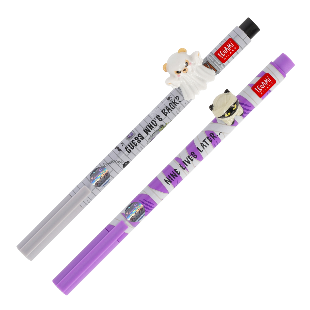 Legami Shake Your Bones - Spooky Party 2026 Limited Edition Gel Pen Set of 2