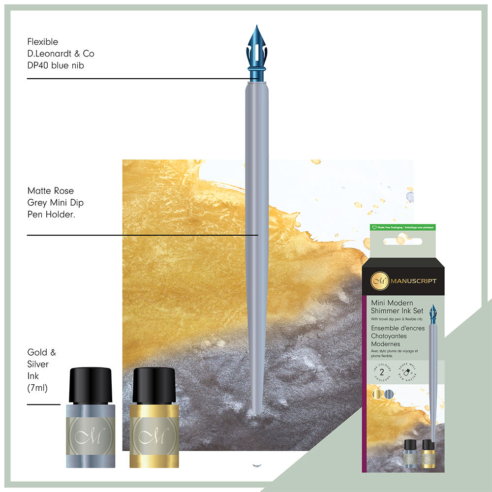 Manuscript Mini Modern Calligraphy Dip Pen Set