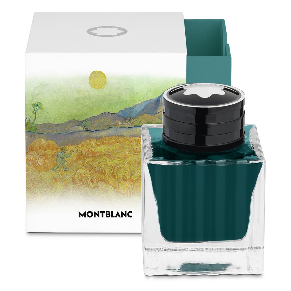 Montblanc Homage to Vincent Van Gogh Ink bottle 50ml Turquoise by Montblanc at Cult Pens