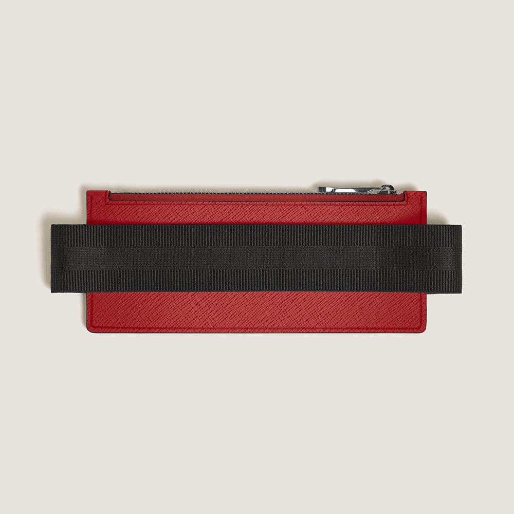 Montblanc 2 Pen Elastic Zip Pouch Red