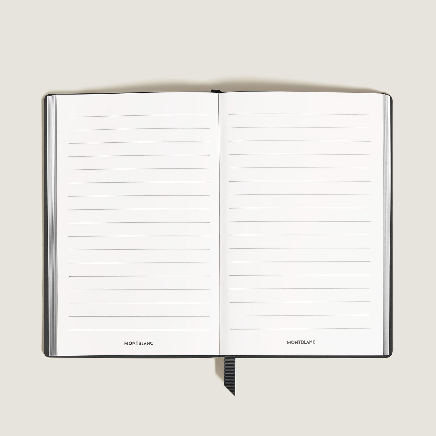 Montblanc Large Notebook Black Leather Lined