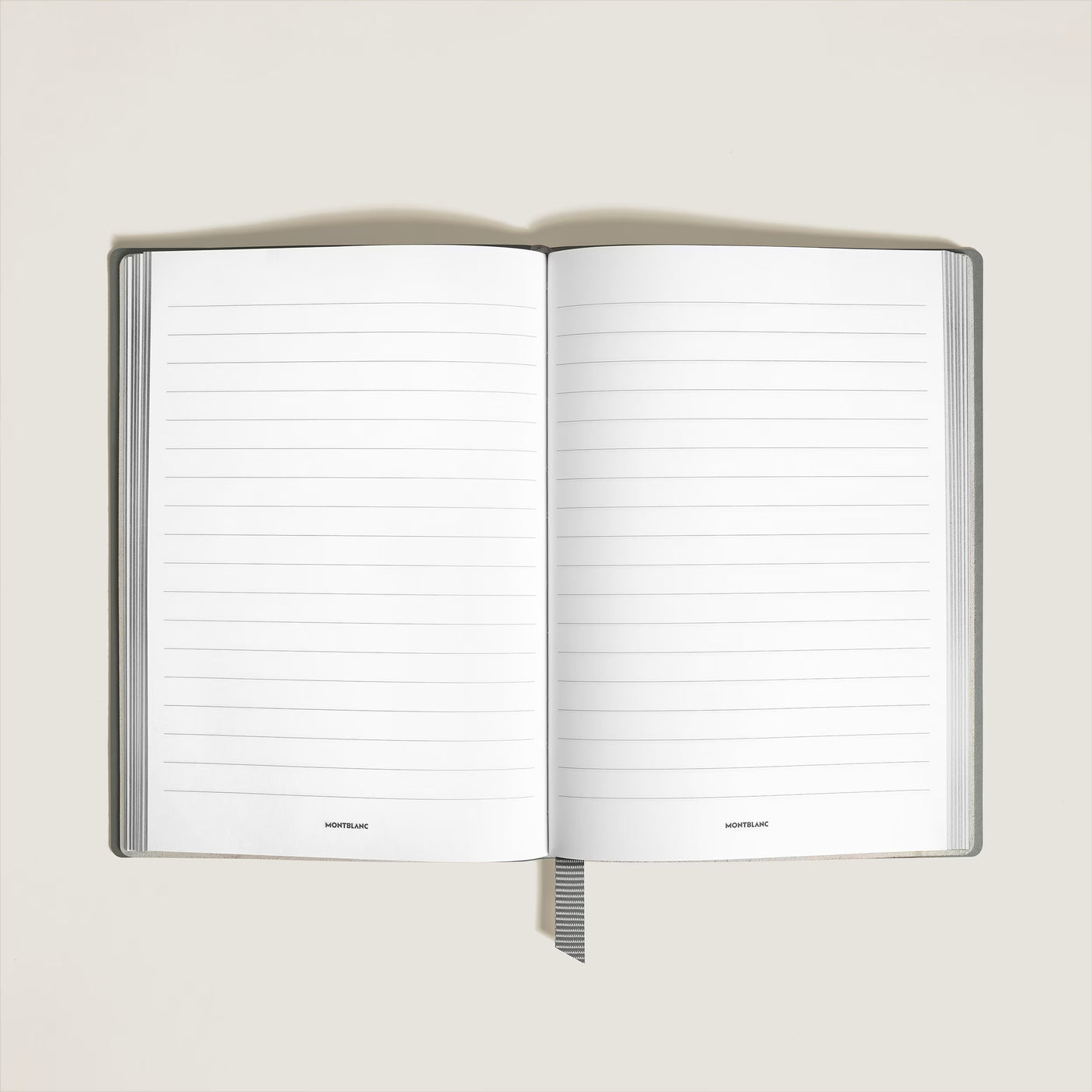 Montblanc Medium Notebook Medium Gray Leather Lined