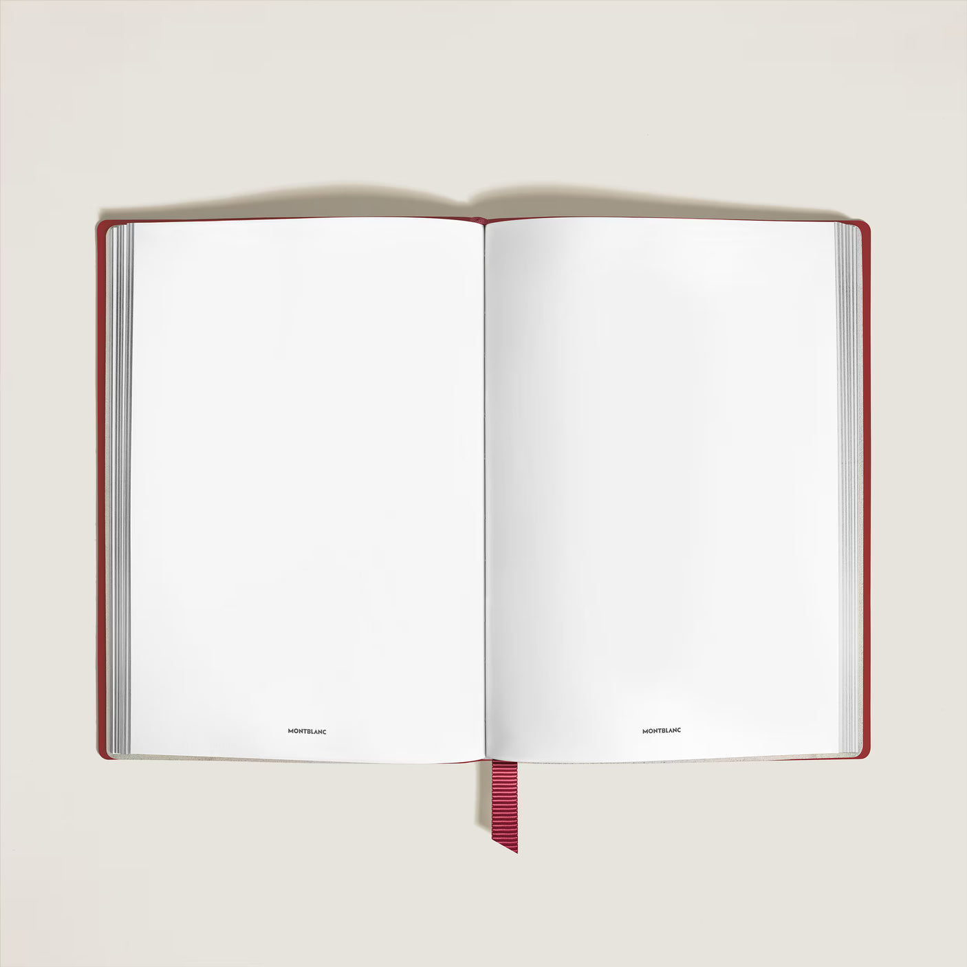 Montblanc Medium Notebook Brick Red Leather Blank