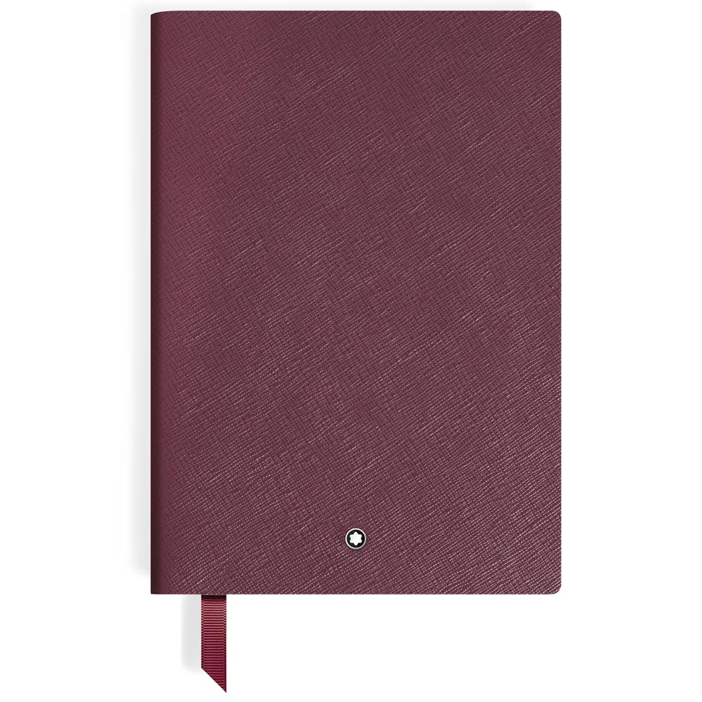 Mb Notebook Montblanc Medium Notebook Cassis Burgundy Leather Lined