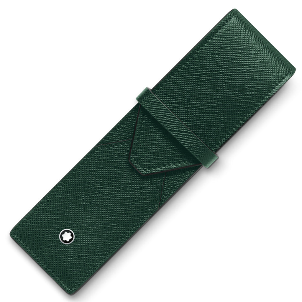Montblanc Sartorial 2-pen Pouch British Green by Montblanc at Cult Pens