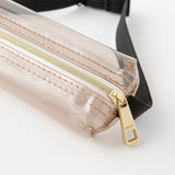 Midori Book Band Pen Case B6-A5 Clear Sepia