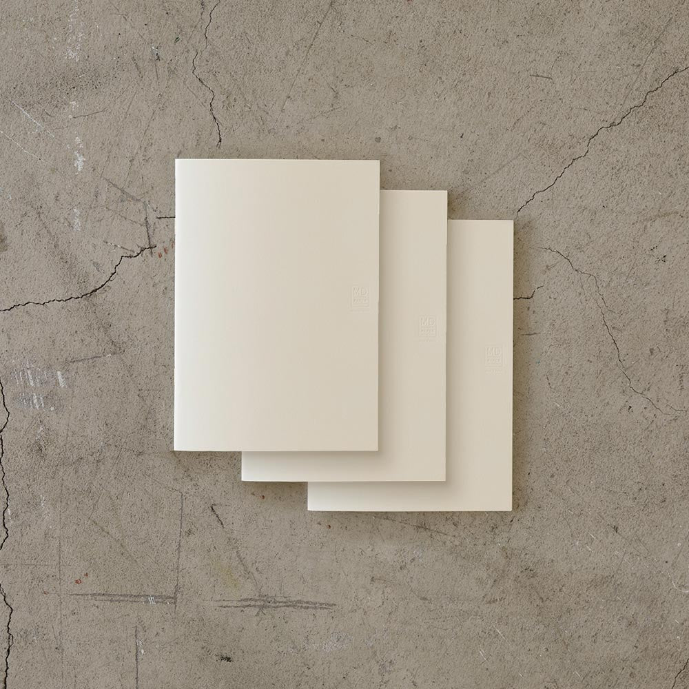 Midori MD Notebook Light A7 Plain Pages Pack of 3