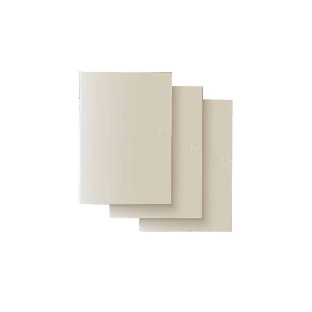 Midori MD Notebook Light A7 Plain Pages Pack of 3