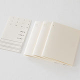 Midori MD Notebook Light A7 Plain Pages Pack of 3