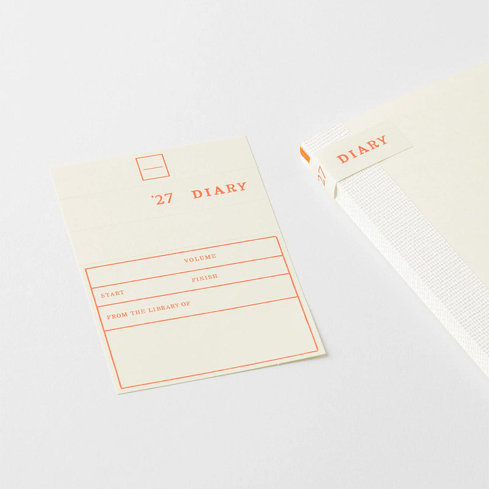 Midori Notebook Diary 2027 A4 Thin